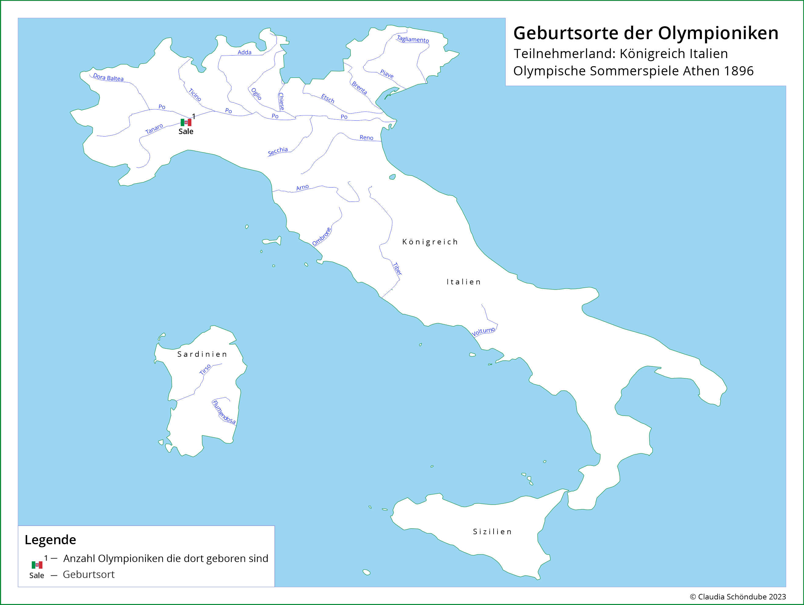 Geburtsorte Teilnehmer Italien