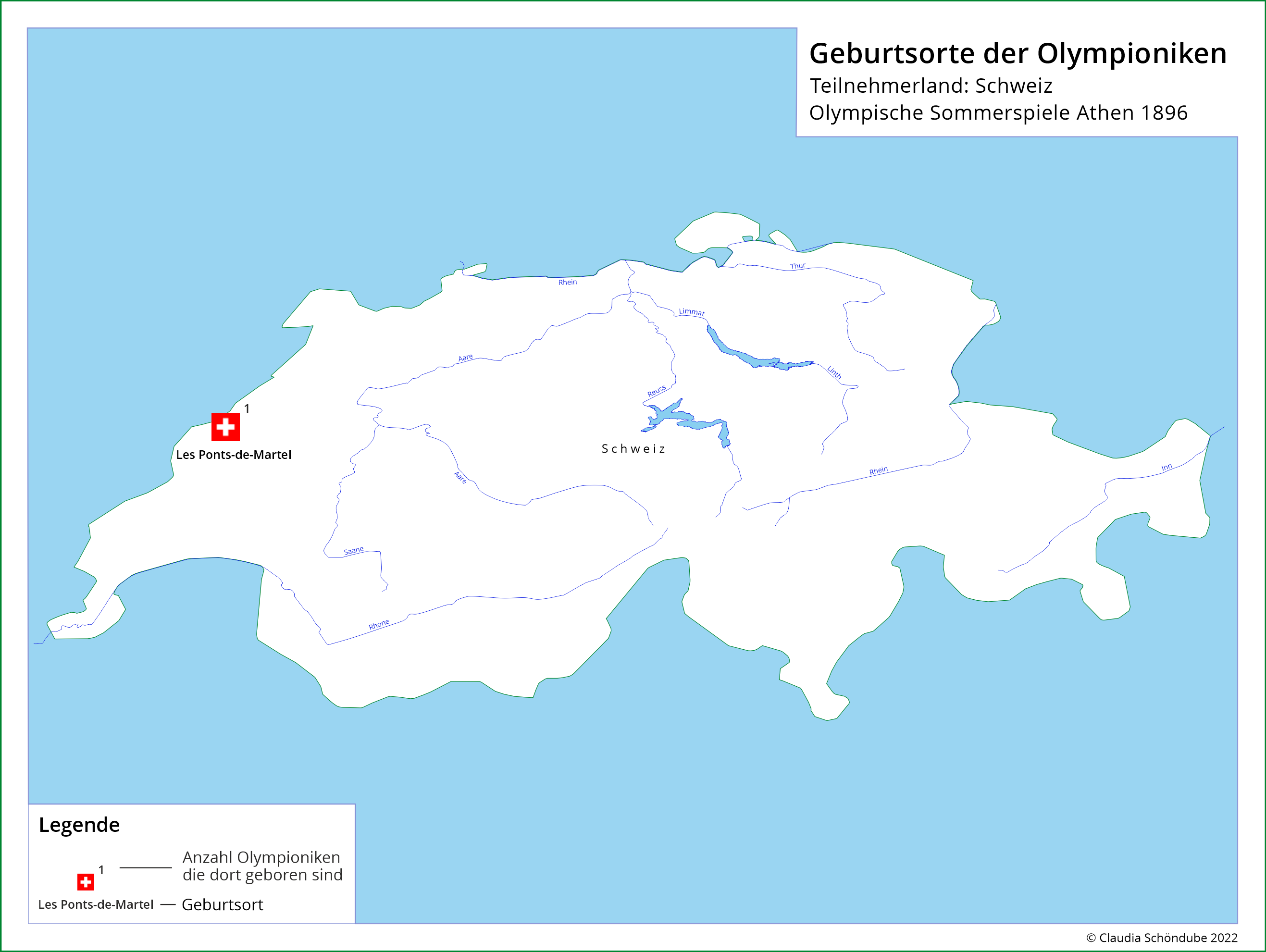 Geburtsorte Teilnehmer Schweiz