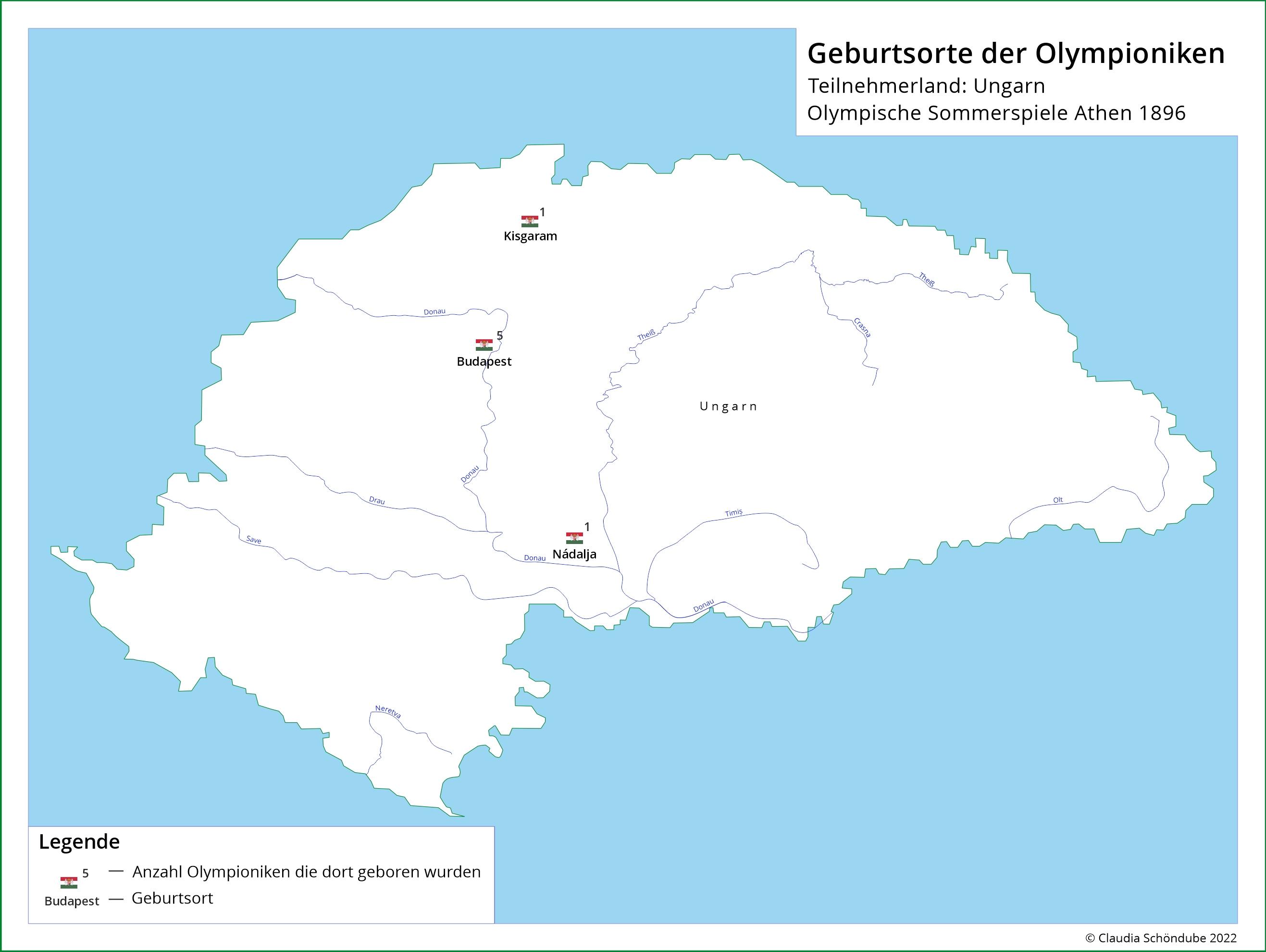 Geburtsorte Teilnehmer Ungarn