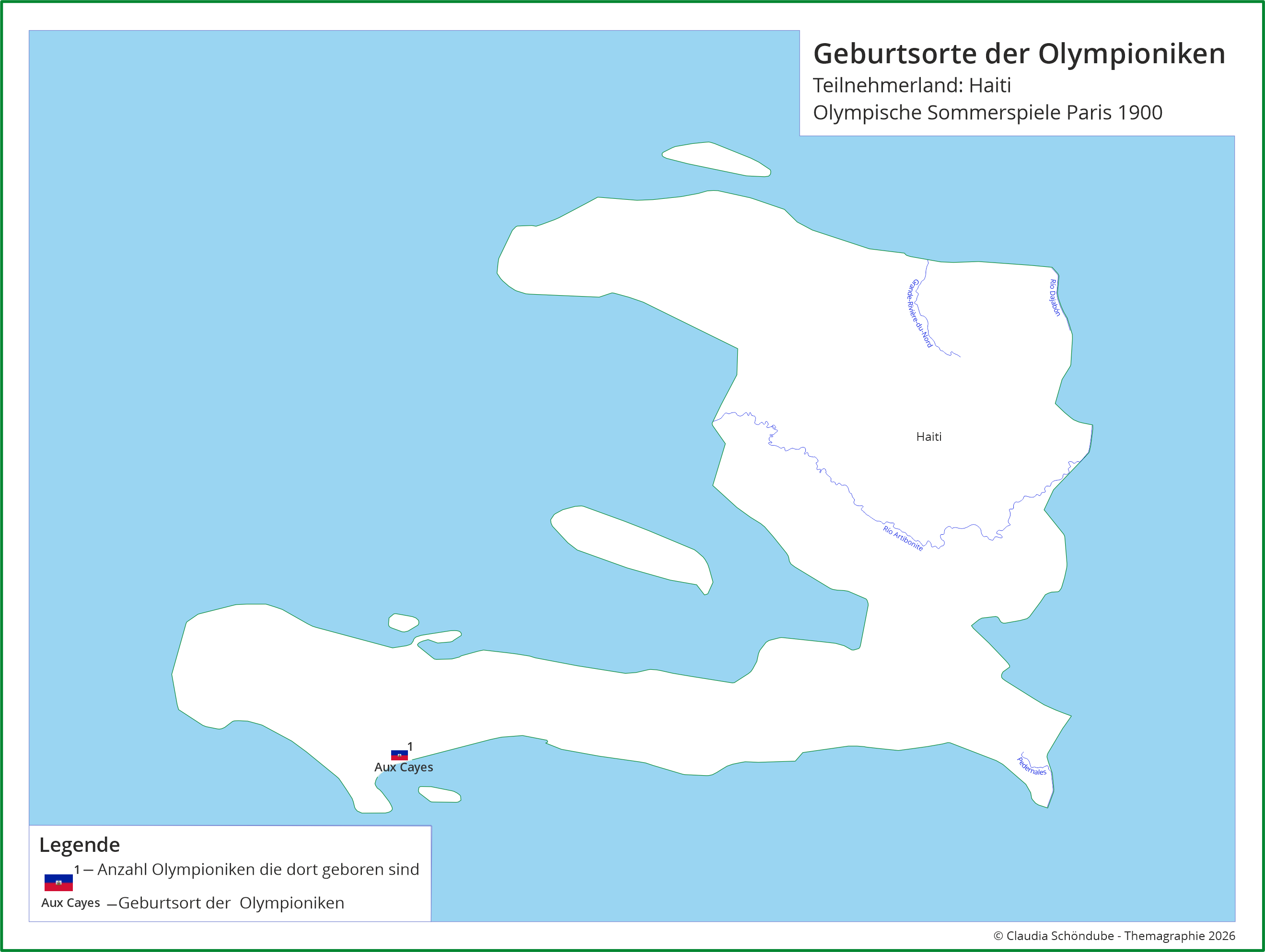 Geburtsorte Teilnehmer Haiti