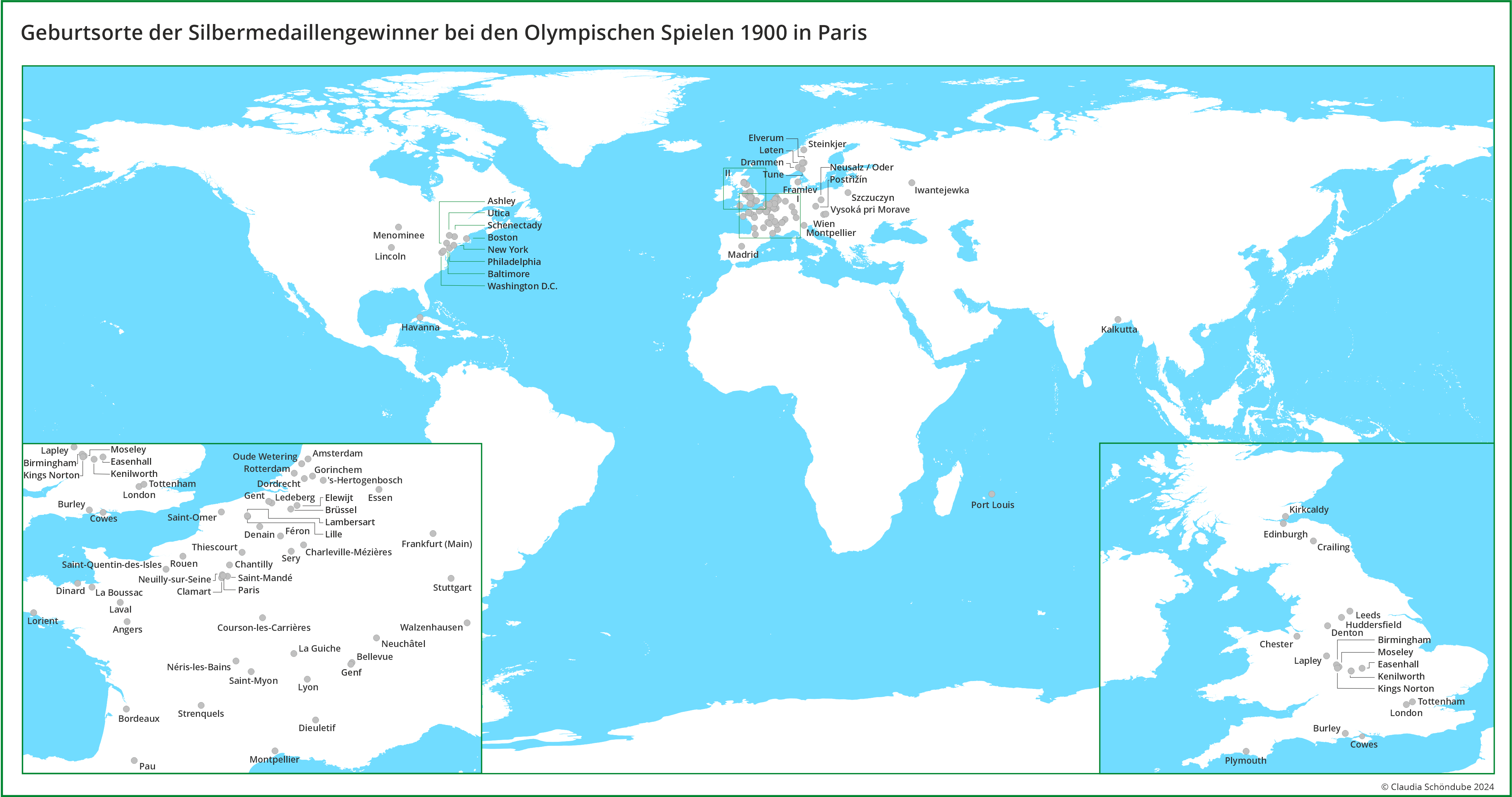 Silbermedaillengewinner in Paris 1900
