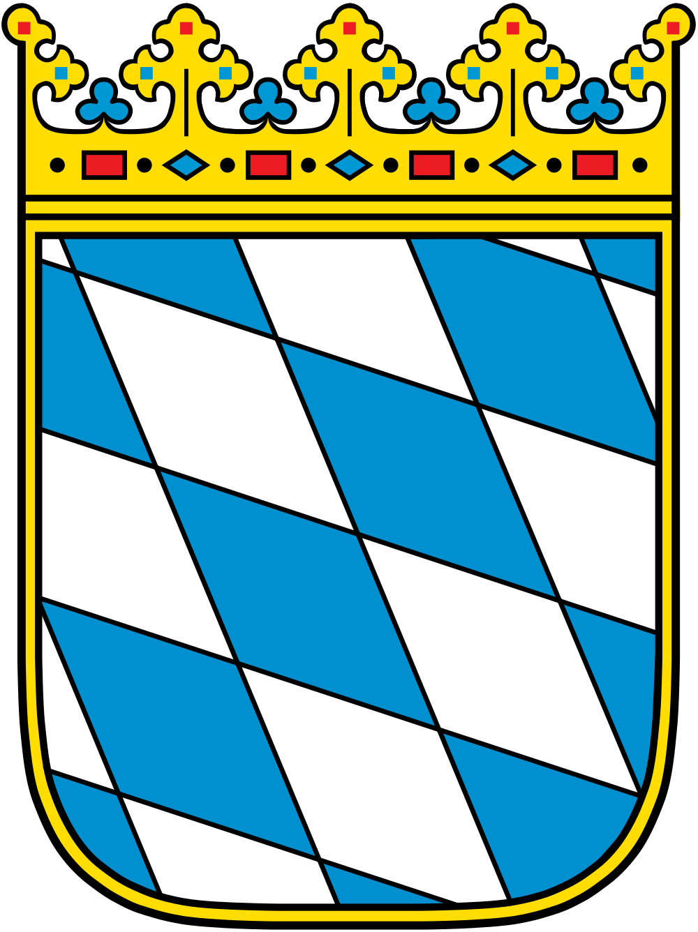 Wappen Bayerns klein