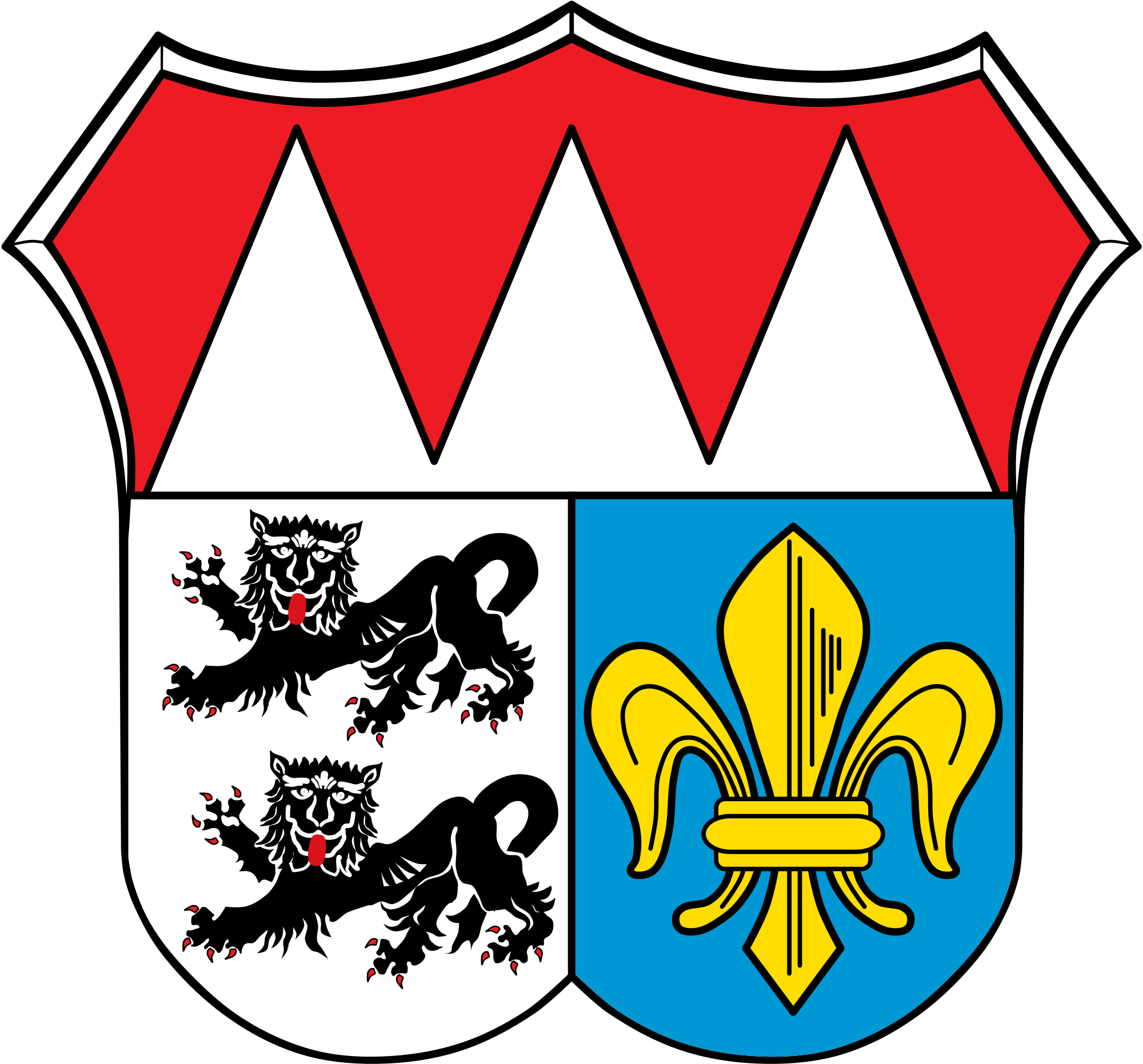 Wappen vom Landkreis Würzburg